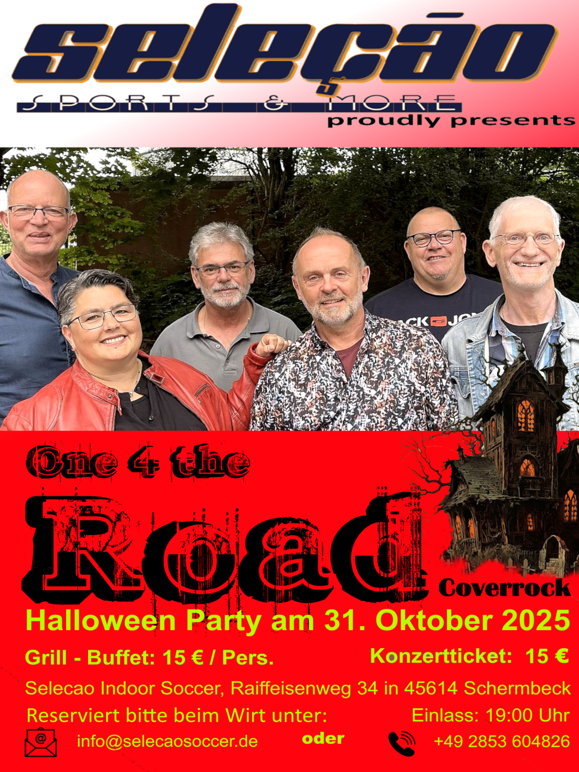 Selecao Plakat One 4 the Road, mit Foto31.10.2025 Halloween, A 3, mehr Pixel